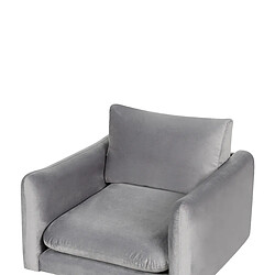 Beliani Fauteuil VINTERBRO Velours Gris pas cher