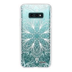 Coque Samsung Galaxy S10e 360 intégrale transparente Mandala Turquoise Ecriture Tendance Design Evetane.