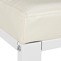 Helloshop26 Banc d’entrée meuble chaussure banquette tabouret 90,5 cm blanc 13_0000352_2