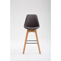 Non Tabouret de bar Metz simili cuir Natura