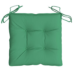 Acheter vidaXL Coussins de chaise lot de 4 40x40x7 cm tissu oxford vert