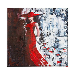 EPIKASA Impression sur Toile Femme 6, Rouge, Polyester, 60x3x60 cm