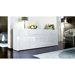 Avis Mpc Buffet Blanc Laqué (hxlxp) : 72 X 200 X 35