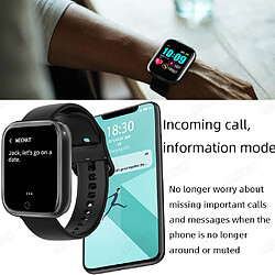 Universal Smartwatch Hommes Femmes Smartwatch Etui en alliage Connectivité Bluetooth Écran de sport Bracelet de fitness Femmes Smartwatches Hommes | Smartwatches (Noir)