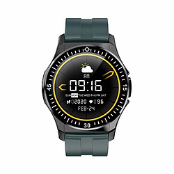 Justgreenbox 1.3-Inch Touch Smart Watch IP67 Bracelet de sport étanche Fitness Tracker, Noir Vert