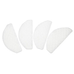 vhbw Lot de 4 lingettes compatible avec Ecovacs Deebot Ozmo T8 Aiv aspirateur robot - Lingettes jetables