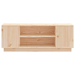 Maison Chic Meuble TV scandinave - Banc TV pour salon 110x35x40,5 cm Bois de pin massif -MN64771 pas cher