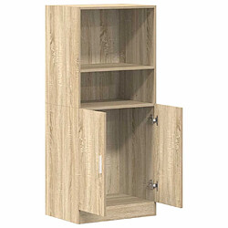 Acheter vidaXL Armoire de cuisine chêne sonoma 57x41,5x131,5cm bois ingénierie