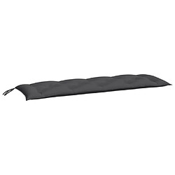 vidaXL Coussin de banc de jardin anthracite 150x50x7 cm tissu oxford