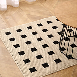 LUUCOZK Tapis de porte d'entrée antidérapants pour entrée intérieure, base blanche-50X80cm