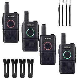 Retevis 4 talkie walkie professionnels longue portée pour Camping Familial, Affaires noir