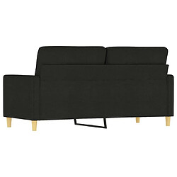 Maison Chic Canapé à 2 places,Sofa de Salon,Canapé droit Noir 140 cm Tissu -GKD529915 pas cher