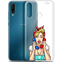 Caseink Coque arrière Wiko View 3 (6.26 ) Gel HD [ Nouvelle Collection - Souple - Antichoc - Imprimé en France] Calling Girl