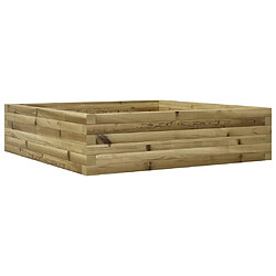 vidaXL Jardinière 90x90x23 cm bois de pin imprégné