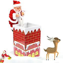 Universal Enfants Santa Claus Doll Toys Climb Chimney Music Christmas Decoration décoration