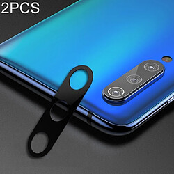 Wewoo 2 PCS 10D couverture complète téléphone mobile arrière en métal caméra de l'anneau de protection pour Xiaomi Mi 9 SE noir