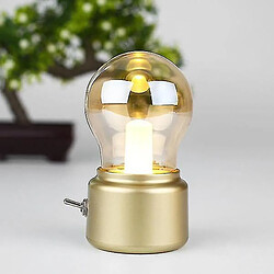 Acheter Universal Lampe de nuit éclairage ambiant 2021 ampoule LED lampe de table soufflant classique or