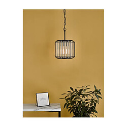 Luminaire Center Suspension Naeva Cristal, noir mat pas cher