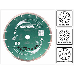 Makita Diamak 230 x 22,32 mm Disque à tronçonner diamant - 1 pièce (D-61145)