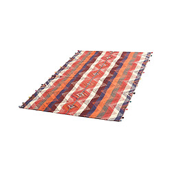 Avis Vidal Tapis de laine 185x128 rouge Jajim