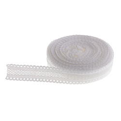 Avis 5 verges 18mm stretch ruban de garniture de dentelle élastique bricolage couture artisanat blanc