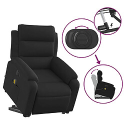 Acheter vidaXL Fauteuil inclinable de massage électrique Noir Tissu