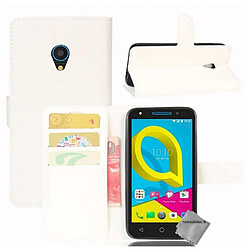 Htdmobiles Housse etui portefeuille pour Orange Rise 52 + film ecran - BLANC