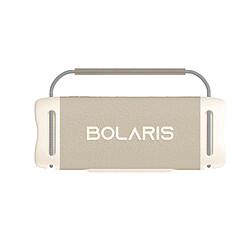 Bolaris Enceinte Sans Fil Bluetooth 5.4 Modèle Napoli IPX6 60W avec Effets lumineux LED Beige