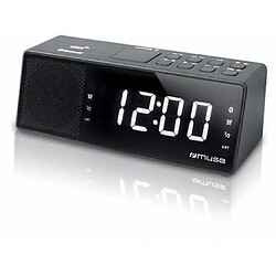 Radio-réveil double alarme noir - m172bt - MUSE pas cher