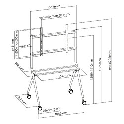 Acheter Kimex Chariot mobile pour écran TV 50''- 86''