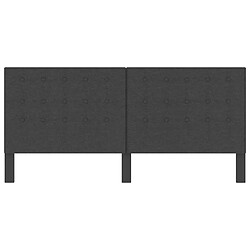 Avis vidaXL Tête de lit touffetée Gris foncé Tissu 200x200 cm