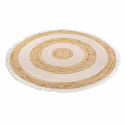 Tapis Alexandra House Living Blanc Naturel 100 x 100 cm Circulaire