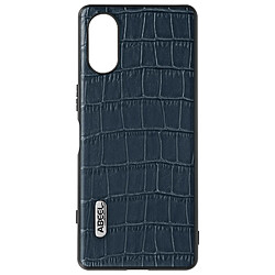 Coque Sony Xperia 5 V Effet Croco Série Crocs Wild, Abeel Bleu