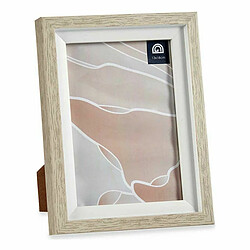 Gift Decor Cadre photo 16,5 x 21,5 x 2 cm Verre Beige Blanc Plastique (6 Unités)