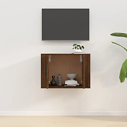 Avis Maison Chic Meuble TV scandinave mural Banc TV suspendu pour salon - Chêne marron 57x34,5x40 cm -MN92711