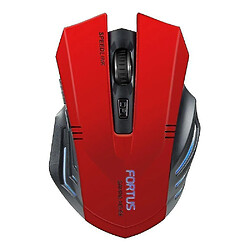 Universal Souris de jeu optique sans fil Fortus - rouge / noir (SL-680100-BK-01)