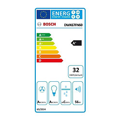 Acheter Hotte décorative inclinée 60cm 768m³/h noir - DWK67FN60 - BOSCH