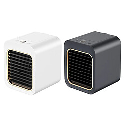 Mini Ventilateur de Bureau USB Ventilateur Refroidisseur d'Air Portable Ventilateur de Refroidissement d'Air de Bureau Humidificateur Refroidisseur Silencieux pour Chambre de Bureau