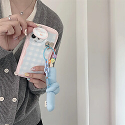 Avis GUPBOO Étui pour iPhone12 Plaid Mirror Love Creative Mobile Phone Case Antichoc Simple Silicone