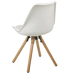 Beliani Chaise de salle à manger Set de 2 Blanc DAKOTA pas cher