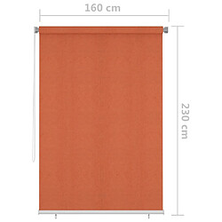 vidaXL Store roulant d'extérieur 160x230 cm Orange pas cher