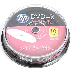 HP DVD+R DL 8X IJ PRINT 10PKBox HP 8.5GB