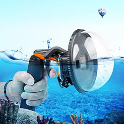 Wewoo Pour GoPro HERO5 Obturateur Déclencheur Transparent + Dôme Port Objectif Couvercle + Flottant Poignée Grip Plongée Bâton de flottabilité avec Réglable Anti-Perte Sangle & Vis et Clé