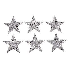 Avis 6Pcs Star Design Iron Sur Les Patchs Pour Vêtements T-Shirt DIY Badges Applique