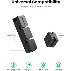 Ugreen - Organisateur de câbles 3+1 (70585) - Principal et simple, 4 clips de su