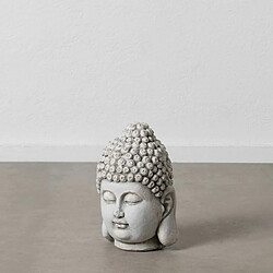 BigBuy Home Sculpture Buda Gris Ethnique 26,5 x 26,5 x 41 cm