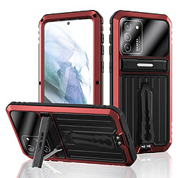 Coque en TPU anti-chute, béquille et sangle rouge pour votre Samsung Galaxy S21 + 5G