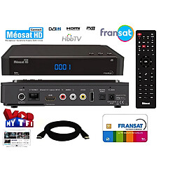 Aston Récepteur satellite MEOSAT HD FRANSAT Connect Wifi intégré PVR USB HDMI