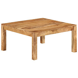 ComfortXL Table Basse 80x80x40 Cm Bois D'acacia Massif