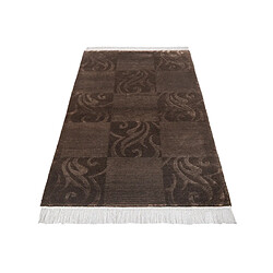 Avis Vidal Tapis de laine 160x84 brun Darya